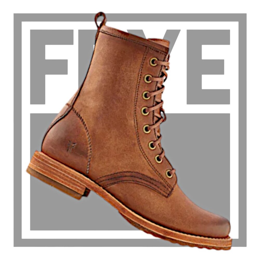 NEW Frye Veronica Lace Up Combat Boots